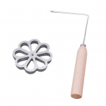 2tk P&otilde;letusvastane k&auml;epide Rosett hallitus Roostekindel Kulumisvastane Metall Praadimine Timbale Hallitus K&ouml;&ouml;git&ouml;&ouml;riistad Flower