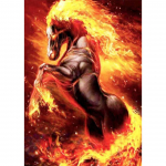 5D DIY Teemantmaali Loomade Hobune Ristpistes Rhinestone Pildikomplekt T&auml;ielik teemanttikandid mosaiik Kodukaunistamise kingitused Full Round 20x30CM