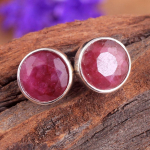 M&uuml;stiline topaas h&otilde;bedane naastk&otilde;rvar&otilde;ngas, h&otilde;bedane amulett ehted, naiste ehted, 925 sterlingh&otilde;be k&auml;sitsi valmistatud ehted roosa