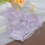 Naiste alusp&uuml;ksid Seksikad t&auml;pilised flounced aluspesu L&auml;bipaistvad pitsp&uuml;ksid vibukaunistus Tr&uuml;kitud alusp&uuml;ksid hingavast v&otilde;rkriidest p&uuml;ksikud XL