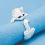 ANENJERY kassi s&otilde;rmus naistele Jaapani stiilis armas kassis&otilde;rmus Lihtsus moeehted kingitused sinised kivist silmar&otilde;ngad h&otilde;be