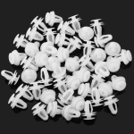 50 TK auto uksepaneeli klambrid kinnitusdetail 9 mm auk Nissan X-trail T32 Rogue Qashqai J11 Teana Altima Murano Juke Almera jaoks valge