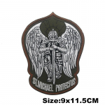 SAINT MICHAEL PROTECT US M&auml;rgi konks tikitud plaastrid S&otilde;jav&auml;e taktikalised riided K&auml;epaelad m&uuml;tside jaoks Seljakotid S&uuml;mbolid Dekoratiivne