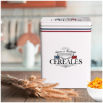 Les Tr&eacute;sors De Lily [A3022] &ndash; metallist teraviljakarp 'Le Petit Comptoir' valge (maitsed ja traditsioonid) - 25x18x10 cm valge