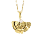 Les Tr&eacute;sors De Lily [R2839] &ndash; kuldne Ginkgo Biloba h&otilde;bedane kaelakee &ndash; 23x17 mm kuld