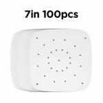 100 tk 7/8/9 tolli &otilde;hkfrit&uuml;&uuml;ri vooderdised perforeeritud mittenakkuv matt aurutamine k&uuml;psetamine toiduvalmistamine valge poti &otilde;li paberi tarvikud 100PCS