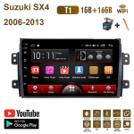Androidi autoraadio Suzuki SX4 jaoks 2006-2013 Fiat Sedici 2005-2014 Multimeedia videopleier Navigatsioon 2din Stereo Audio 1+16GB