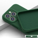 Kvaliteetne originaalne ruudukujuline vedel pehme silikoonist telefoni&uuml;mbris iPhone 14 11 12 13 Pro Max Plus v&auml;rvilise moe kaitseraua jaoks for iphone 11Pro Max armee roheline v&auml;rv