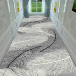 Mood Lihtne Koridori Vaip Vahek&auml;ik Kodu K&ouml;&ouml;k Libisemiskindla ribaga Elutuba Magamistuba Toa Sisustus Koridori Veranda uksematt 40x120cm