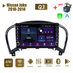 Nissan Juke 2010-2014 jaoks koos nupu nupuga Android autoraadio multimeediumipleier Navigatsioon stereo GPS 2 Din Carplay 2+32GB 1+16GB
