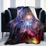 Galaxy Muster 3D Prinditud tekk Pehme tekk Planeedid Gobel&auml;&auml;n Flanell tekk Voodipesu Talvine vooditekk Lohja 75x90cm