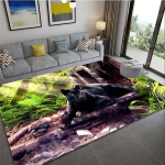 Panther Carpet Black Leopard vaip elutuppa suure pindalaga vaip Animal Lion Tiger uksematt magamistoa kodu kaunistamiseks 80x160cm