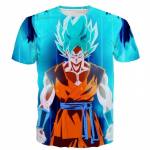 3D Super Anime Super Saiyan Blue Goku tr&uuml;kitud meeste mood l&uuml;hikeste varrukatega T-s&auml;rk Dragon Z T-s&auml;rgid (S-5XL) S