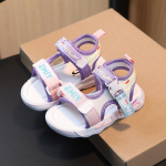 Suvised lastejalatsid poistele Pehme tallaga rannajalatsid Meestele Baby Baotou Anti- ja jalal&ouml;&ouml;gid Laste sandaalid Princepard Suvesandaalid 21 must