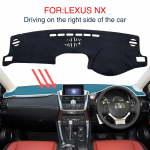 Armatuurlaua matt Lexus NX 2015 - 2020 tarvikud libisemisvastane armatuurlaua matt armatuurlaua padi armatuurlaua kate must vaip auto armatuurlaua vaip left must