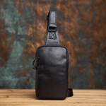 Ehtsast nahast Retro &uuml;he &otilde;laga rinnakott Casual Trend Seljakott Meeste Nahast K&auml;ekott noortele Lihtne trendikas kott China must