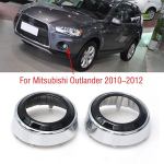 Mitsubishi Outlander 2010 2011 2012 auto ABS kroom esikaitseraua udutulelaterna katte raami korpuse jaoks 1pc right gray