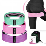 Treeninguskindel rada jalgadele ja seljale, paks libisemisvastane t&otilde;ste, koduj&otilde;usaali treeningrada, tuhararihmad, laia kangast rihma komplekt koos kandekotiga 3pcs