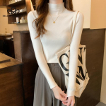 Uus talvine Slim Fit kootud &uuml;hev&auml;rviline kaelusega naiste moodne s&auml;rk Kampsun Naiste riided onesize