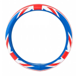 Universal Union Jack 38CM PU nahast auto roolikatte kaunistus k&otilde;igile Mini Cooper OneS Clubman F54 R60 F60 Black Union Jack