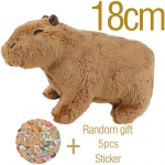 18&ndash;30 cm Capibara pl&uuml;&uuml;sis simulatsiooniga Capibara Anime kohev m&auml;nguasi, topitud loomad, pehme nukk, lastele s&uuml;nnip&auml;evakingituse saatmise kleebis mandliroheline