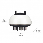 Peanaha aplikaator Vedel kamm juuste peanaha raviks Essential Oil Liquid Guiding Comm Juuksekasvu seerum &Otilde;li Rakenda juuksehooldus valge