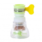 Segistifilter 360-kraadise p&ouml;&ouml;rlemisega eemaldatav pritsmekindel tugev kraanikauss, otsik, filter, k&ouml;&ouml;gitarvikud A roheline