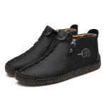 Meeste ehtsast nahast saapad T&otilde;mblukuga kingad Nahast meeste poolsaapad 43