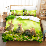 3D K&uuml;&uuml;liku voodipesukomplekt Armas loomade tekikate padjap&uuml;&uuml;r 2/3 t&uuml;kki AU180 * 210 t&auml;issuuruses kiiresti kuivav pehme kodutekstiil UK Single 135x200cm