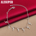 925 Sterling Silver 7 Dolphin Ripats K&auml;ev&otilde;ru Ehted 20cm