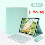 Sobib 2021. aasta iPad pro 11-tollise tahvelarvuti juhtmevaba Bluetooth-klaviatuuri korpusega kaherežiimilise Bluetooth-hiire jaoks iPad air3-pro10.5 (inch) lilla