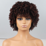 Preili Parukas L&uuml;hikesed mustad Juuksed Afrokrussis lokkis tukkidega parukad mustadele naistele kohevad s&uuml;nteetilised Aafrika ombre parukad 30cm