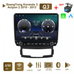Androidi autoraadio SsangYong Korando 3 Actyon 2 jaoks 2010&ndash;2013 koos nupunupuga 10-tolline multimeediumipleier, navigeerimisseade, GPS Carplay 2+32 GB