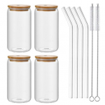 500 ml Burr Free Tumbler Cup koos Straw Clear Multifunktsionaalne