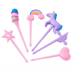 6 tk Puuviljakork Korduvkasutatav Bento Toiduvalik Armas vikerkaaret&auml;he s&uuml;damekujuline puuvili k