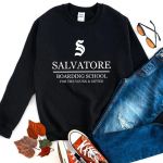 Unisex kapuutsiga pusa telesaade Vampiirip&auml;evikud pusa Salvatore Internaatkooli kapuutsiga pusa Damon Stefan Salvatore Mystic Falls meeskonna kaelusega pusad L