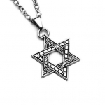 Unisex Hip Hop Hexagram Shape Ripats Kaelakee Keti Ehted Aksessuaar 2