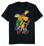 Lahe Moose Hiker Dad Unisex T-s&auml;rk S
