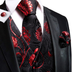 Hi-Tie Tuxedo vest meestele, &uuml;likond, vest kaelaside, taskur&auml;tik, mansetin&ouml;&ouml;bid pulma&auml;ri jaoks L