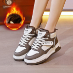 Naiste talvised kunstkarusnahast voodriga k&otilde;rged tossud v&auml;ljas, libisemisvastased lumesaapad, soojad fliisvoodriga l&uuml;hikesed papud Kunstnahast poolsaapad naistele 35