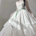 Prantsuse stiilis &otilde;rn kevadine sling v&ouml;&ouml;kohaga rafineeritud tr&uuml;kitud Tutu kleit lilleline pits vibu raske disainiga sling kleit XS beež