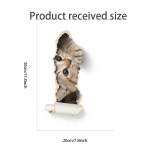 1 tk kassipoegade tualettruumi kleebis 3D efektiga vannitoa tualettruumi veekindel kleebis isekleepuv tualettruumi kleebised 1pcs