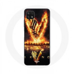 &Uuml;mbris Samsung Galaxy A22 5G Vikings Series 6. hooaja logo V tulem&otilde;&otilde;ga mustal taustal