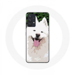 Coque pour Samsung Galaxy A13 5G Samoy&egrave;de Blanc Race de chiens