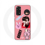 Coque pour Xiaomi Redmi Note 11 4G BTS Bangtan Gar&ccedil;on BT21 Cooky Jungkook ARMY