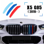 3pcs Car Front Grille Trim Strips For BMW G05 X5 series  M Performance 3D M Stickers Sport M Styling External Decoration X5  G05 (2019)