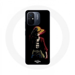 Coque pour Xiaomi Redmi 11A One Piece Manga Anime Luffy Fond Noir - Maniacase