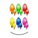 1 komplekti k&uuml;lmkapimagneti pidulik h&otilde;lpsasti paigaldatav PVC-peegeldav j&otilde;uluvalguse automagnetite kleebis puhkuseks