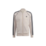 Adidas Originals Trefoil KolmeTriibu V&auml;rviplokk Logoga Pikkade Varrukate Jakk Meeste &Uuml;ler&otilde;ivad Beež IL2495 XXL white
