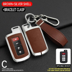 Alloy+Tpu Car Holder Shell v&otilde;tmekaane &uuml;mbris Toyota Yaris Hybrid Auris RAV4 Camry 55 2012-2018 v&otilde;tmehoidja puldiga v&otilde;tmehoidja jaoks